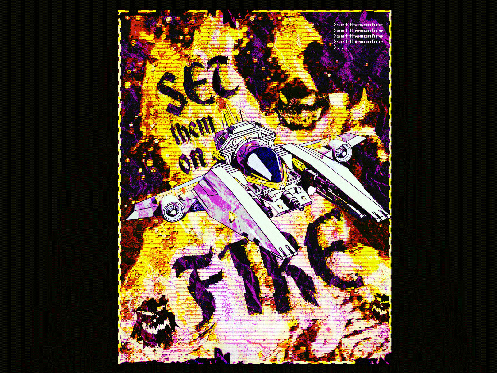 SET FIRE TO VS SET ON FIRE visual data 6