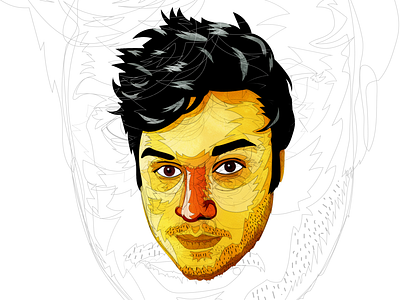 Self-portrait design illustration vector