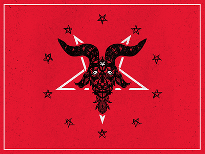 Devil Goat design flat illustration illustrator minimal typography