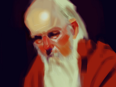 Old Man procreate painting art