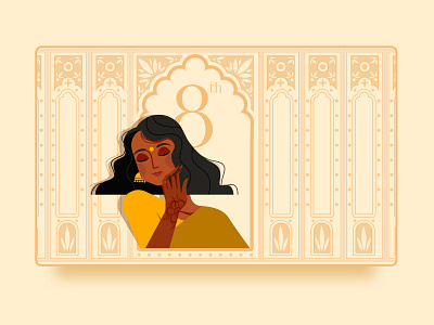 Woman's Day | 8th March 8march design illustration shot userinterface vector woman woman illustration womans day women empowerment womens day