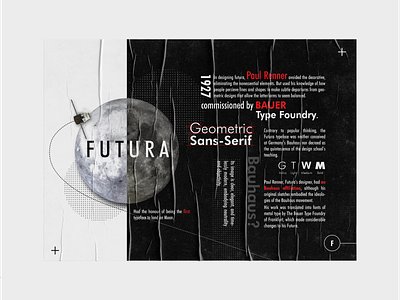 Back to the FUTURA | Typographic Poster design font futura poster poster design shot space typographic typography vector