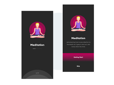 Meditation App app meditation productdesign ui ux