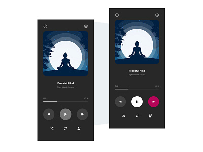 Meditation App app meditation productdesign ui ux