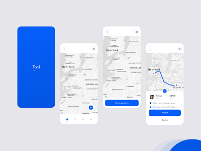 Taxi App productdesign ui uiux ux