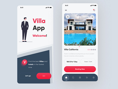 Villa App app appdesign branding cart design graphic design home product design productdesign ui uiux ux villa villaapp