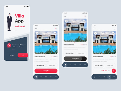 Villa App app appdesign branding design graphic design product design productdesign ui uiux ux villa villaapp