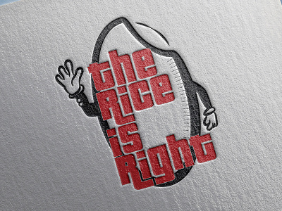 The Rice is Right branding illustration logo logo design restaurant vector