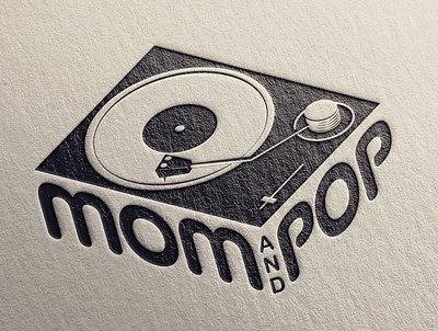 Mom'n Pop band merch branding design illustration logo logo design vector