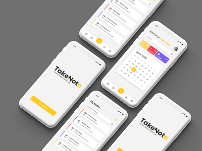 Note App Design app design minimal ui ux