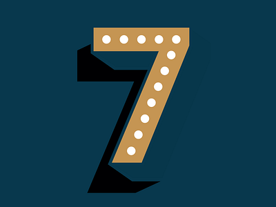 7 numerals type typography