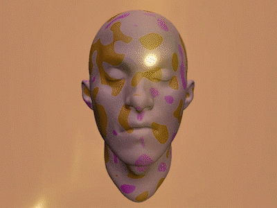 Trapped Face 3D Motion Design 3d animation 3d art c4dart cinema4d face motion motion design motiongraphics plastic