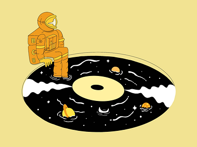 Dreamy Spaceman Illustration