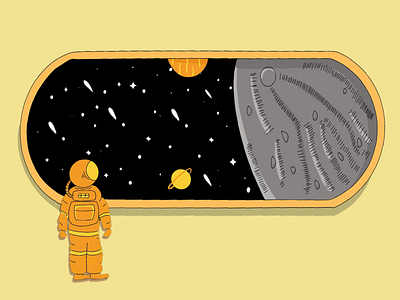 Wandering Spaceman Illustration