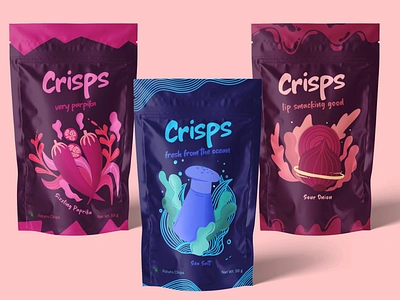 Potato Chips Packaging brand brand design branding branding design cihps crisp crisps illustration illustration art illustrations package package design packagedesign packaging packaging design potato chips