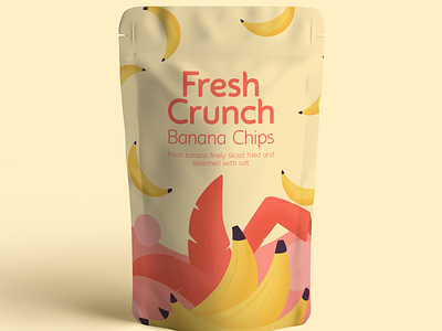 Packaging Design for a Banana Chip Brand