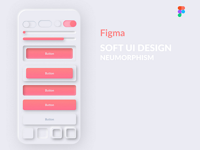 NEUMORPHOSM DESIGN in Figma dansky figma ui design ux design