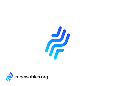 Renewable.org Logomark branding energy graphic design logo