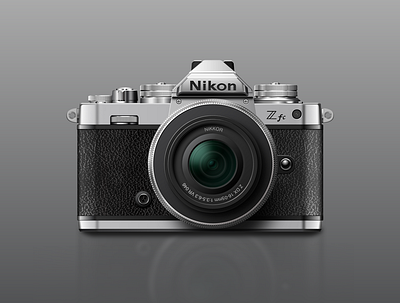 Nikon Z fc 3D rendered in XD 2dart 3d 3d art adobe design graphic design illustration nikon vector xd zfc