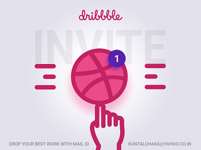 Dribbble Invite branding dribble graphic design invite