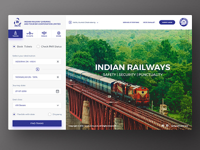 IRCTC - India's train booking portal booking catering indian irctc meal online portal railway ticket train wallet webpage
