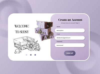 #DailyUI 001 - Sign Up Form branding daily ui design sign up form ui ux