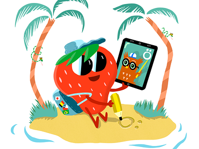 Nomad Strawberry character design characterdesign characters childrens illustration illustration