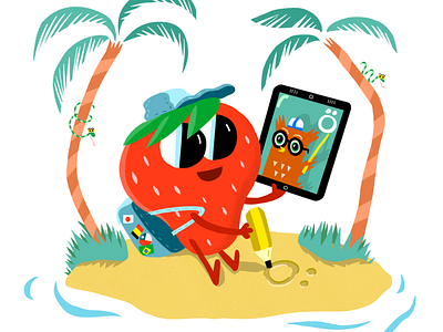 Nomad Strawberry character design characterdesign characters childrens illustration illustration