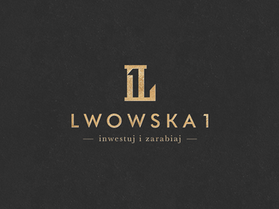 Lwowska 1 branding identity invest investment logo luxury lwowska negative space olle ollestudio one ploch