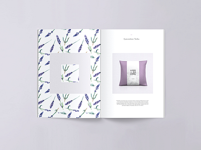 Leze i Pachne branding brochure feminine flowers logo pastel pillow scent square