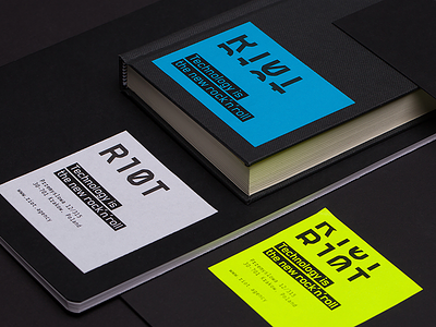 Riot Branding agency branding colors identity logo minimal stationery technology versatile