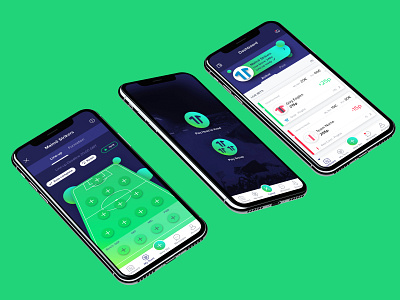 Fantasy Football app app design branding ui design ux design
