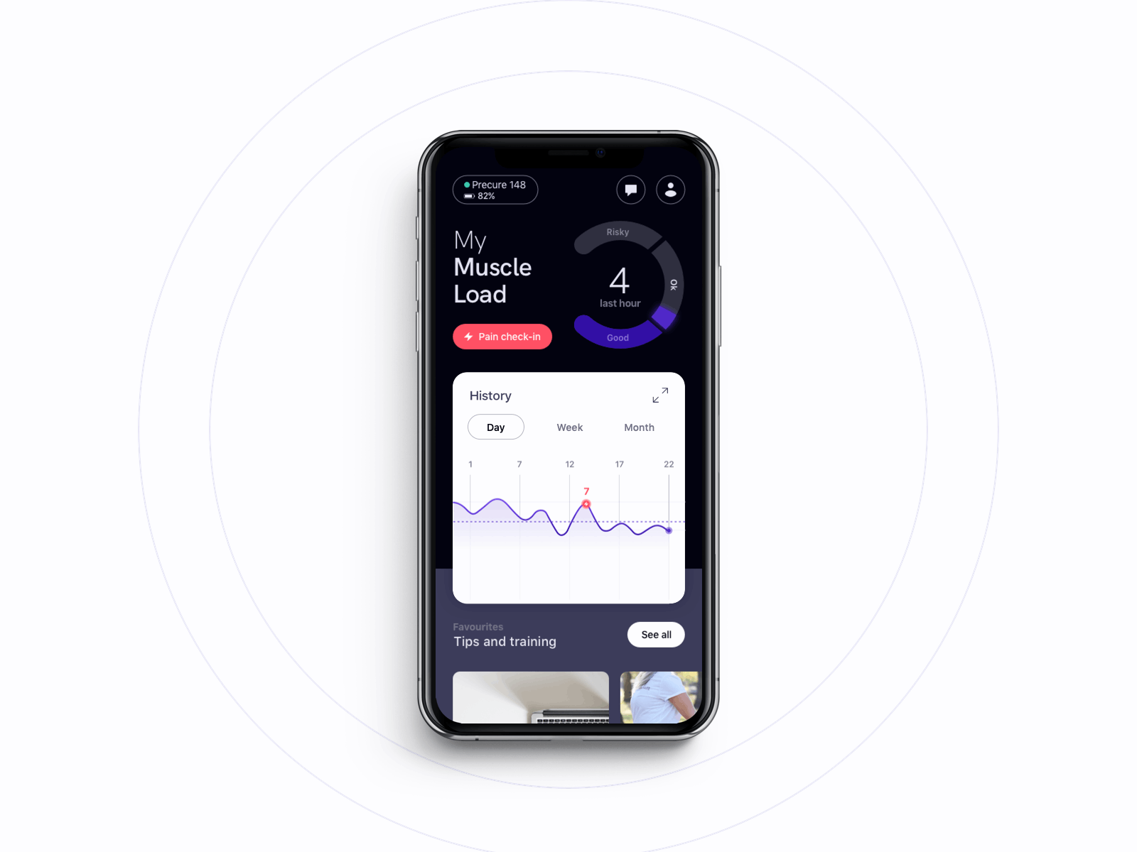 PreCure app health medical ui ui design