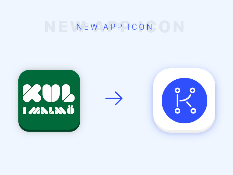 App icon redesign of event finder app sweden redesign rebranding malmö icon eventfinder event app