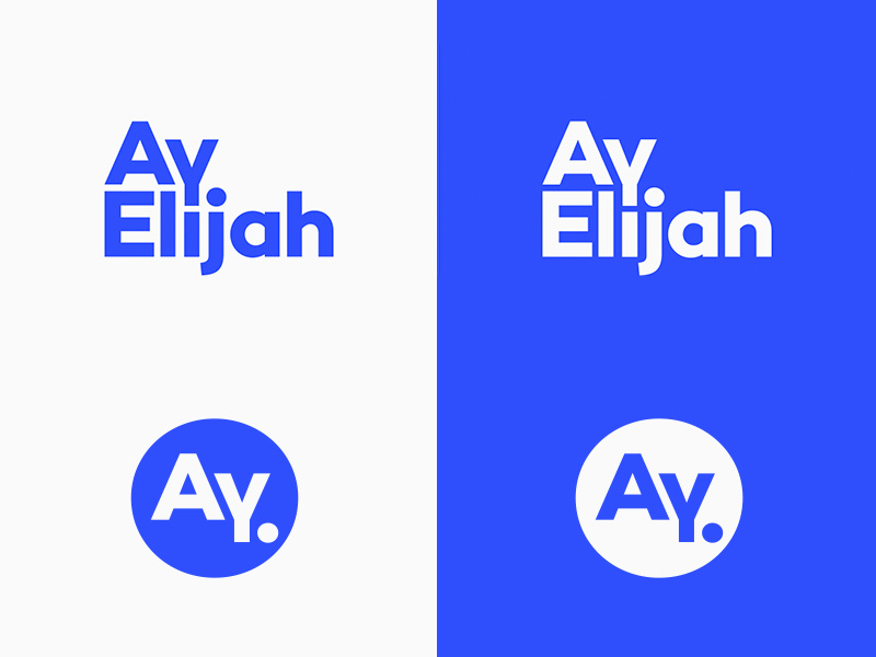 Personal logo in full and square format minimal space rotation planet personal logo design branding