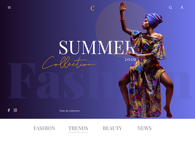 Fashion Magazine beauty design design web fashion fashion magazine fashion web ui