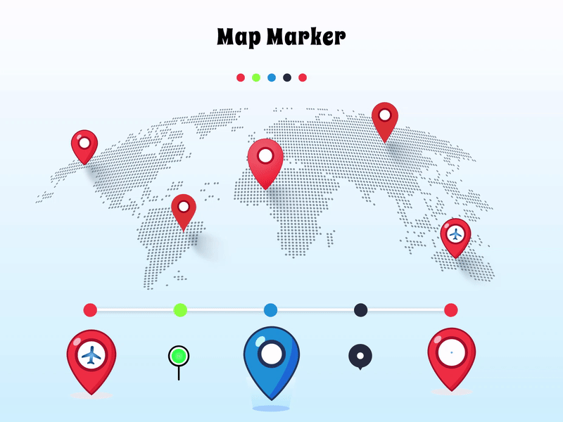 Map Markers - Lottie files animation animated animated gif animation animation after effects app design freebie illustration location location pin locations lottie lottie animation lottiefiles map map marker map markers maps ui vector