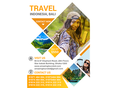 Travel Tours Flyer Templates ad advert brochure elegant guide holiday holidays hotel presentation packages packaging pamphlet photo photography photos picture pictures post poster promotion stylish