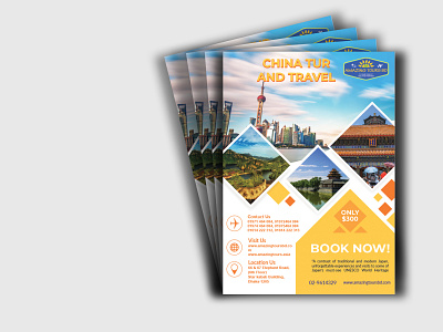 Travel Flyer Template ad advert advertisement agency agent beach destination flyer holiday holiday flyer holidays hotel magazine magazine ad packages packaging pamphlet post poster promotion