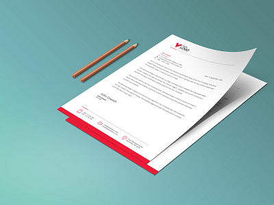 Letterhead Template Design