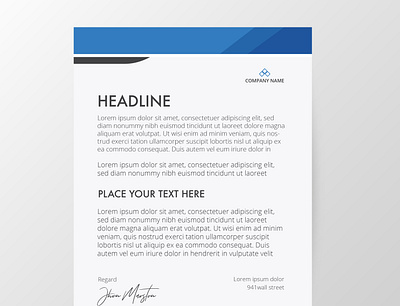 Letterhead Template Design