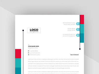 Letterhead Template Design