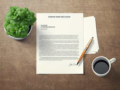 Letterhead Template Design