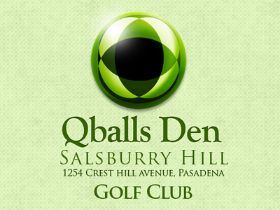 Qballsden logo golf golf club identity logo