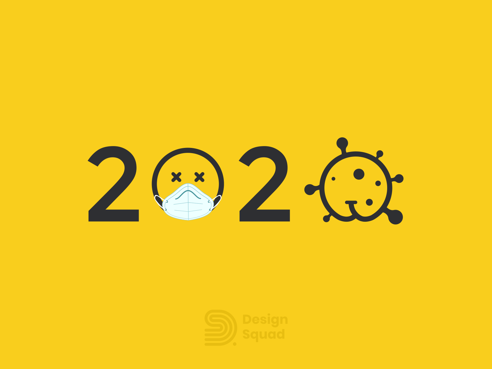 2020 Year ending post 2020ending 2021 trend adobe design illustrated minimal motiongraphics strength typography vector vector illustration