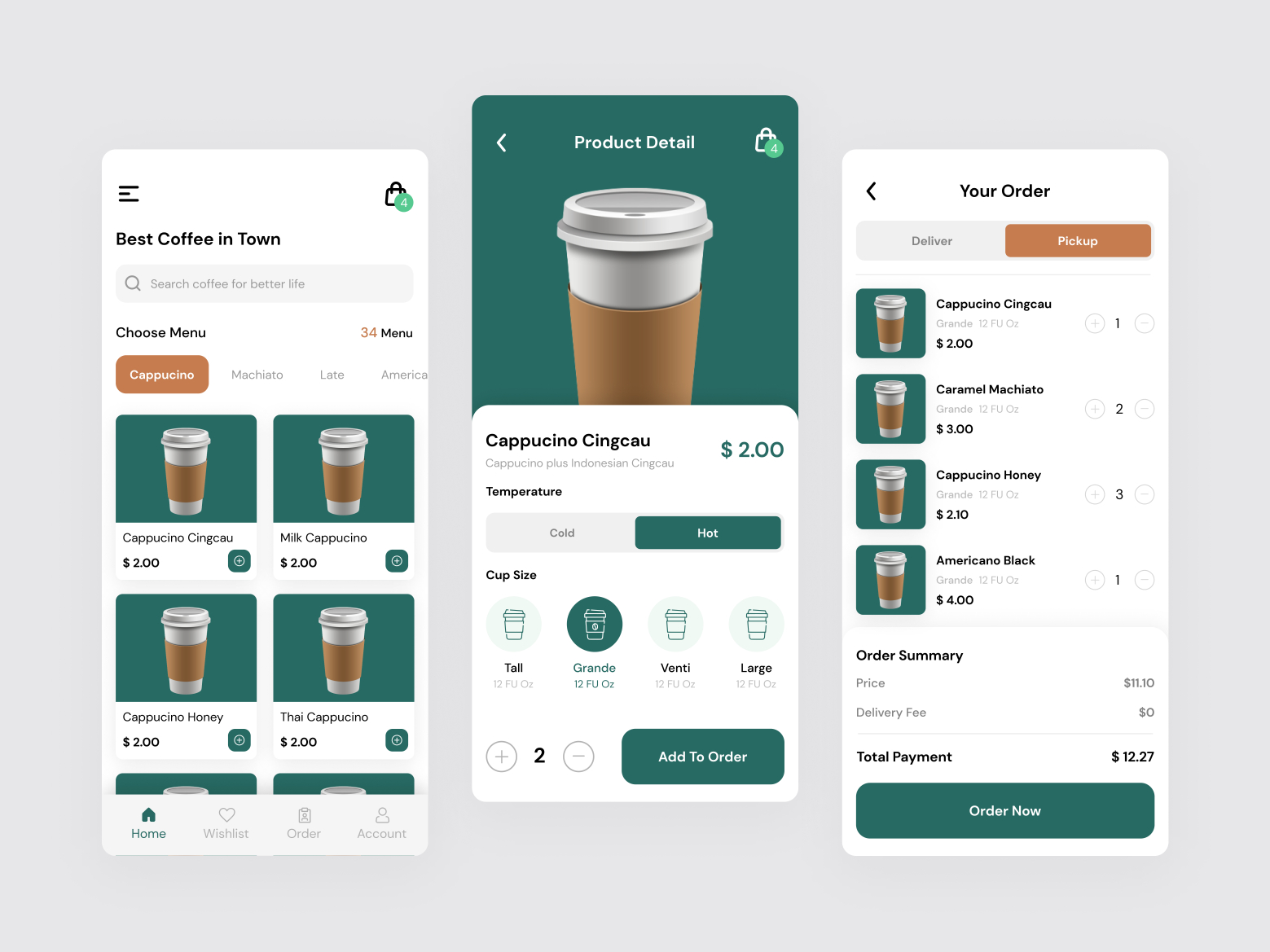 Coffee Order Mobile App by Muhammad Farid Laksmana on Dribbble