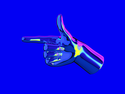 3Digital Hand 3d animation branding cinema4d countdown counter design digital hand interaction logo motion graphics ui ux