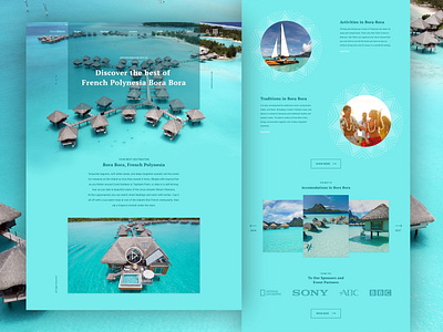 Bora-Bora Website Design | UI Landing Page