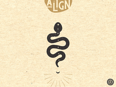 Align design flat gimp icon illustration minimal texture typography