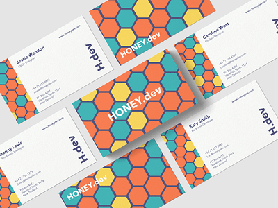 Honey.dev studio - Business cards Design